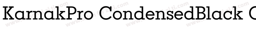 KarnakPro CondensedBlack Condensed字体转换